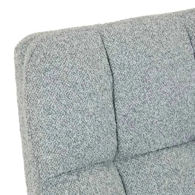 GlobeWest Kip Occasional Chair in Nimbus grey with natural ash wood legs, plush upholstered seat, and high supportive backrest.