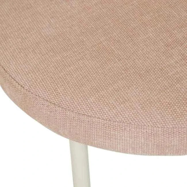 Globe West Dining Chairs Globe West Laylah Loop Dining Chair, Copeland Dusk - Bone Powdercoated Metal