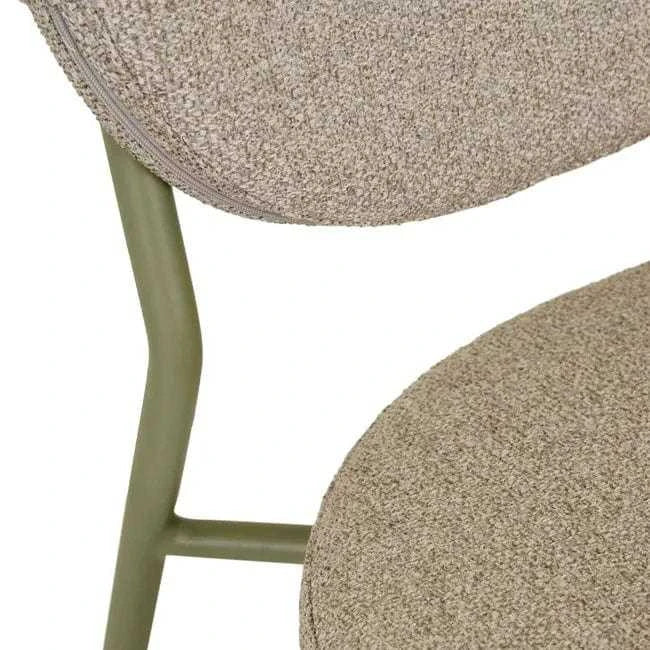 Globe West Dining Chairs Globe West Laylah Loop Dining Chair, Lagoon Speckle - Matt Green