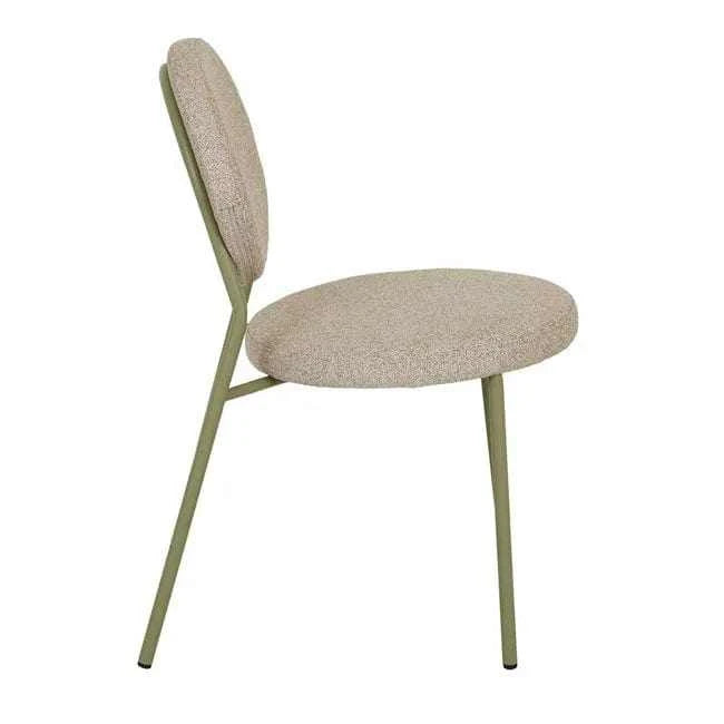 Globe West Dining Chairs Globe West Laylah Loop Dining Chair, Lagoon Speckle - Matt Green