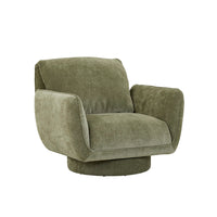 GlobeWest Marion Swivel Occasional Chair, Clover Velvet