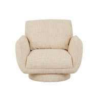 GlobeWest Marion Swivel Occasional Chair, Toasted Oat