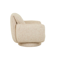 GlobeWest Marion Swivel Occasional Chair, Toasted Oat