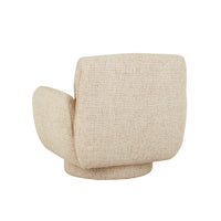 GlobeWest Marion Swivel Occasional Chair, Toasted Oat