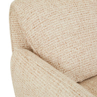 GlobeWest Marion Swivel Occasional Chair, Toasted Oat