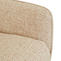 GlobeWest Marion Swivel Occasional Chair, Toasted Oat