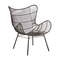 GlobeWest Mauritius Wing Occasional Chair - Espresso