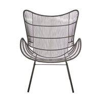 GlobeWest Mauritius Wing Occasional Chair - Espresso