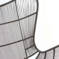 GlobeWest Mauritius Wing Occasional Chair - Espresso