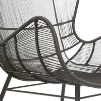 GlobeWest Mauritius Wing Occasional Chair - Espresso