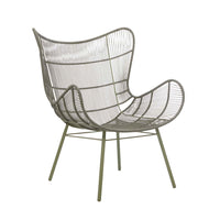 GlobeWest Mauritius Wing Occasional Chair - Moss