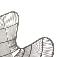 GlobeWest Mauritius Wing Occasional Chair - Moss