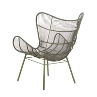 GlobeWest Mauritius Wing Occasional Chair - Moss