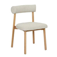 Globe West Dining Chairs Olsen Dining Chair - Sandcastle Tweed - Light Oak