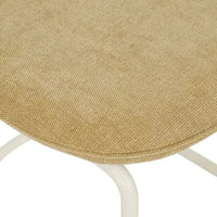 Globe West Dining Chairs GlobeWest Piccolo Cantilever Dining Chair - Copeland Honey - Bone Powdercoated Metal