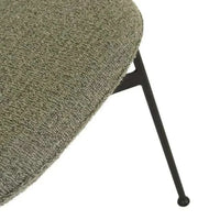 Globe West Dining Chairs GlobeWest Piccolo Dining Chair - Moss Tweed - Black Metal