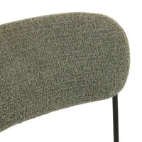 Globe West Dining Chairs GlobeWest Piccolo Dining Chair - Moss Tweed - Black Metal