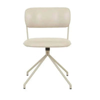 Globe West Dining Chairs GlobeWest Piccolo Spider Leg Office Chair - Sandstone PU - Matt Cashmere