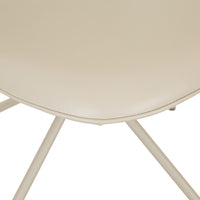 GlobeWest Piccolo Spider Leg Office Chair - Sandstone PU, Matt Cashmere