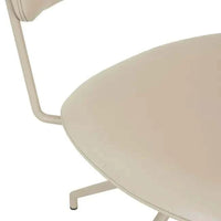 Globe West Dining Chairs GlobeWest Piccolo Spider Leg Office Chair - Sandstone PU - Matt Cashmere