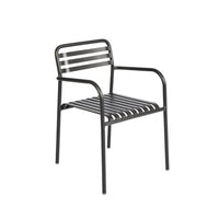 GlobeWest Pier Breeze Dining Arm Chair - Black