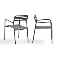 Globe West Dining Chairs Globe West Pier Breeze Dining Arm Chair, Black