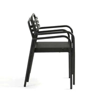 Globe West Dining Chairs Globe West Pier Breeze Dining Arm Chair, Black