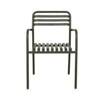 GlobeWest Pier Breeze Dining Arm Chair - Green