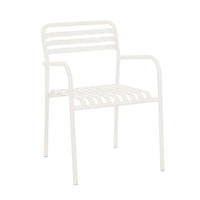 GlobeWest Pier Breeze Dining Arm Chair - White
