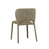 GlobeWest Pila Stackable Dining Chair - Copeland Eucalyptus, styled in a room setting