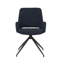 GlobeWest Quentin Spider Leg Office Chair - Orion, Matt Graphite