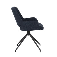 GlobeWest Quentin Spider Leg Office Chair - Orion, Matt Graphite