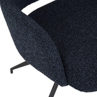 GlobeWest Quentin Spider Leg Office Chair - Orion, Matt Graphite