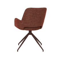 GlobeWest Quentin Spider Leg Office Chair - Rosewood, Matt Syrah