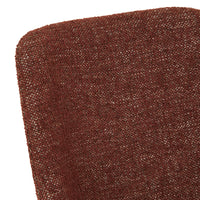 GlobeWest Quentin Spider Leg Office Chair - Rosewood, Matt Syrah