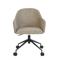 Globe West Desk Chairs Globe West Riley Office Chair, Khaki Grey / Vintage Matt Green PU