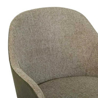 Globe West Desk Chairs Globe West Riley Office Chair, Khaki Grey / Vintage Matt Green PU