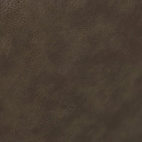 GlobeWest Riley Piped Spider Leg Office Chair - Chai Boucle, Vintage Matt Dark Brown PU