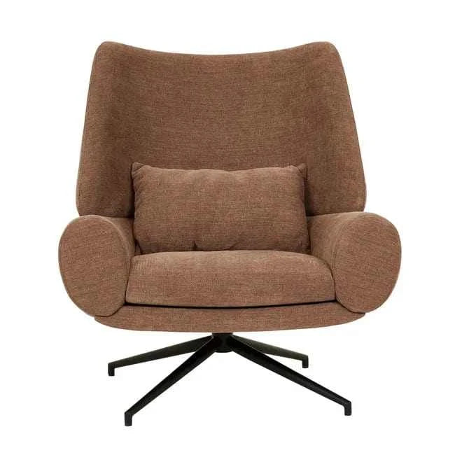 Globe West Occasional Chairs Rowan Occasional Chair - Copeland Hazel - Black Metal