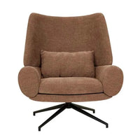 Globe West Occasional Chairs Rowan Occasional Chair - Copeland Hazel - Black Metal
