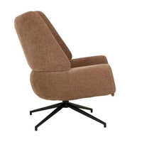 Globe West Occasional Chairs Rowan Occasional Chair - Copeland Hazel - Black Metal