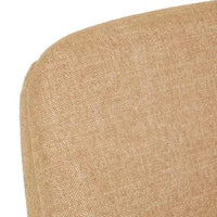 GlobeWest Tobi Occasional Chair in hay fabric with rounded silhouette and swivel base