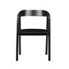 Globe West Dining Chairs Globe West Tolv Inlay Arm Chair, Black