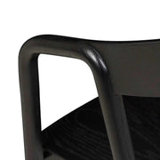 Globe West Dining Chairs Globe West Tolv Inlay Arm Chair, Black