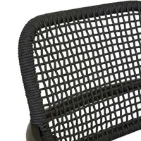 Globe West Dining Chairs GlobeWest Valencia Weave Dining Armchair - Carbon Grey