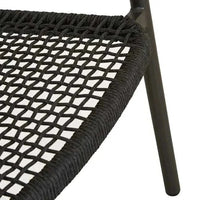 Globe West Dining Chairs GlobeWest Valencia Weave Dining Armchair - Carbon Grey