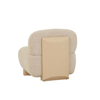 GlobeWest Willa Occasional Chair - Moonbeam - Camel