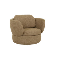 GlobeWest Winona Swivel Occasional Chair - Toffee Weave