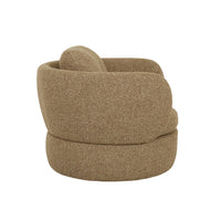 GlobeWest Winona Swivel Occasional Chair - Toffee Weave