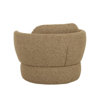GlobeWest Winona Swivel Occasional Chair - Toffee Weave